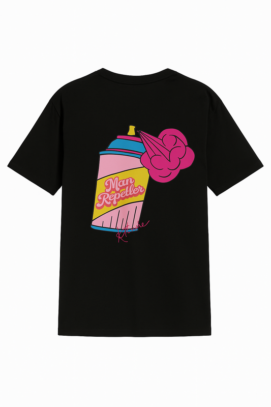 Man Repeller T-shirt in Black – Plus Size Cotton