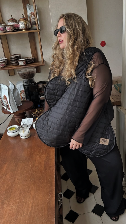 Petal Quilted Tote – Waterproof Custom Initials