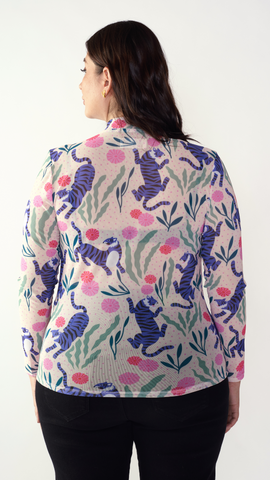 DISCOLA® Mesh Fiera Top – Cream Print