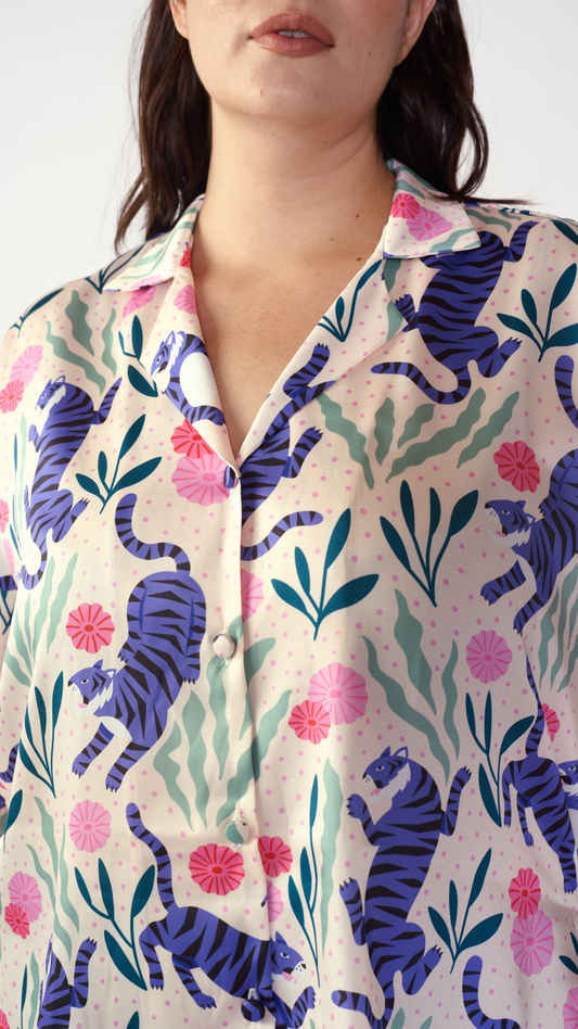 DISCOLA® Fiera Resort Blouse – Cream Print