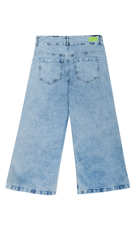 DISCOLA® Jean Celestia – Light Blue Wide-Leg Denim