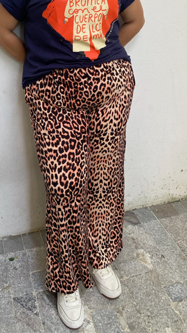 Pantalón Animal Print Naranja