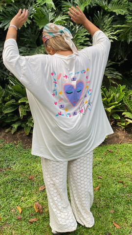 Oversize Cosmic Heart T-shirt