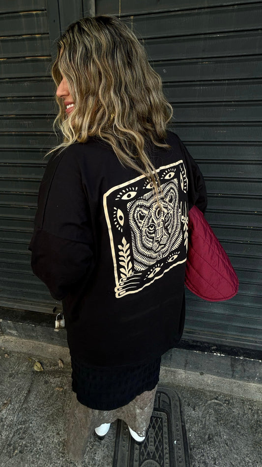 Ojo Tigre Negro Oversize