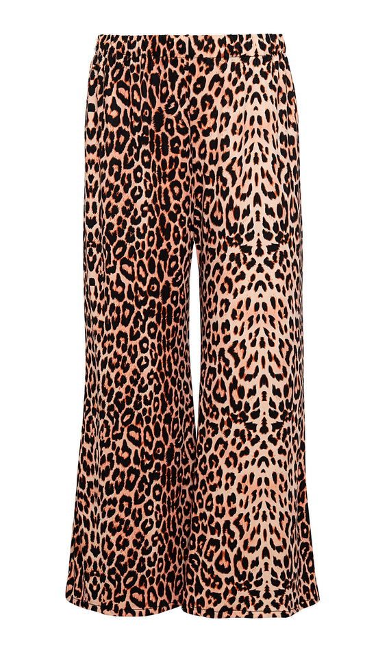 Orange Animal Print Pants