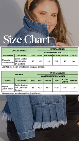 Chaqueta Peplum Denim