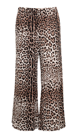 Basic Animal Print Pants