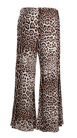 Basic Animal Print Pants