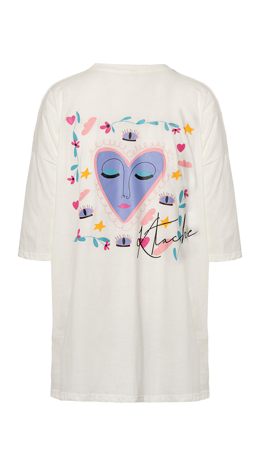Oversize Cosmic Heart T-shirt
