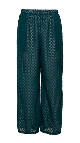 Green Chiffon Pants