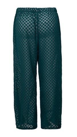 Green Chiffon Pants