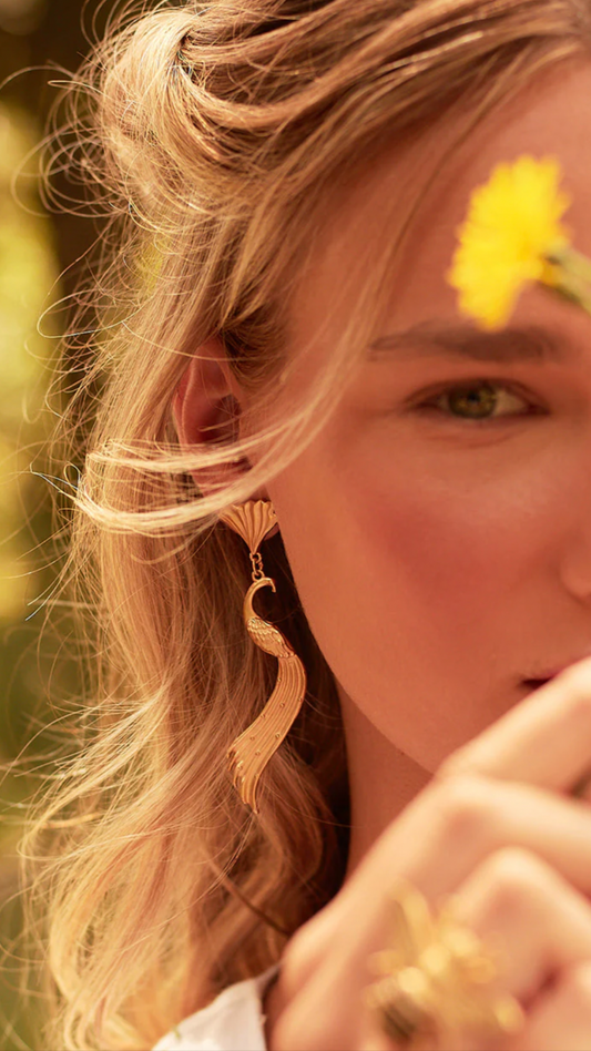Peacock Earrings