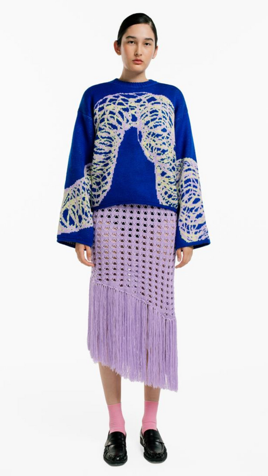 MAGLIONE Sweater – Espiral Motif – Royal Blue