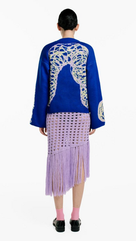 MAGLIONE Sweater – Espiral Motif – Royal Blue